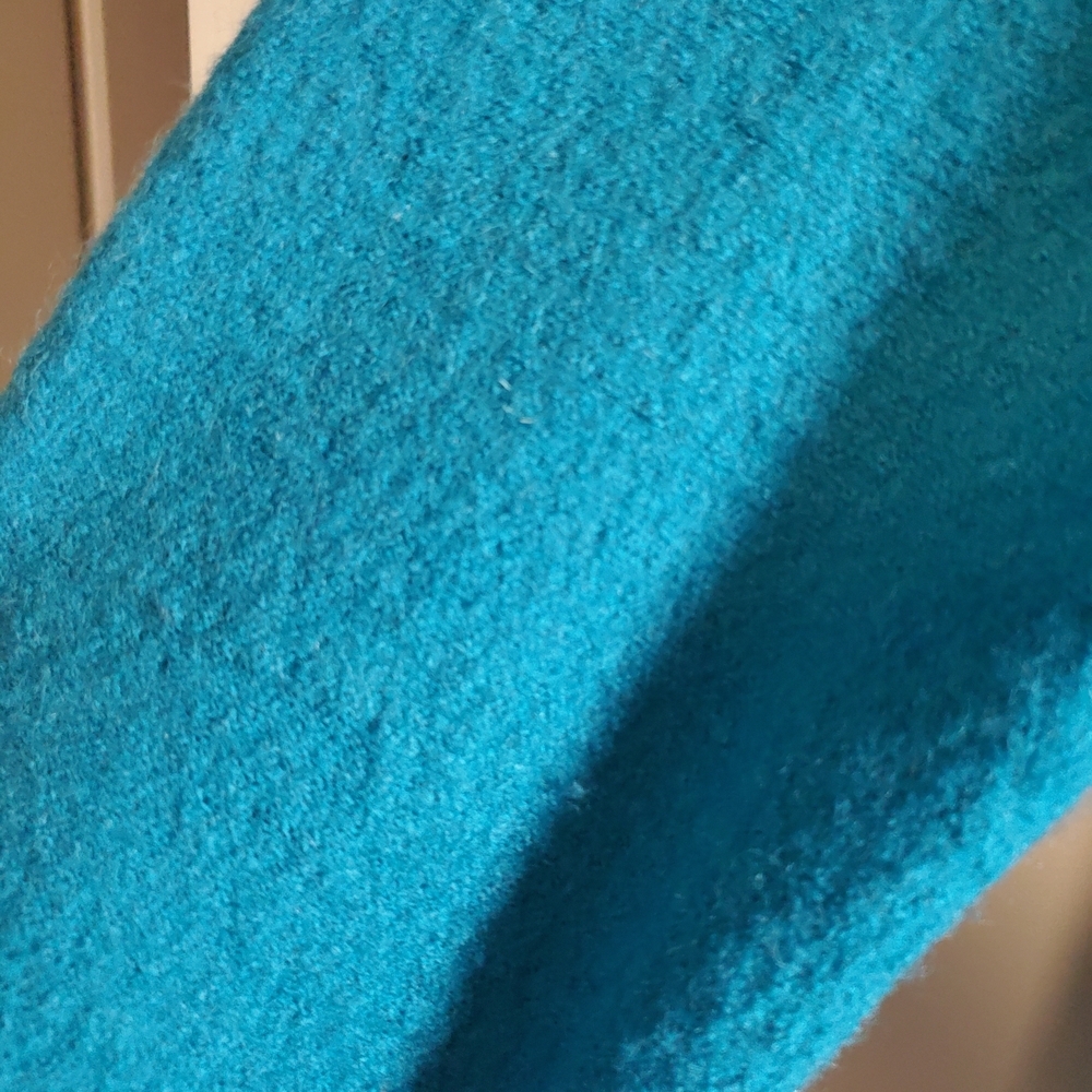 Chico's Teal 100% Wool Jacket - Picture 11 of 11